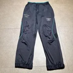 Umbro トラックパンツ　ジャージ　ランニング　サッカー　紺　水色　M