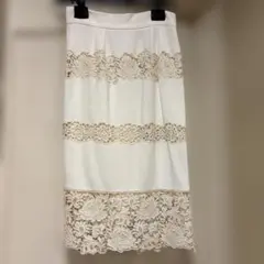 DOLCE&GABBANA＊タグ付き未着用　レース切り替え タイトスカート 38のサムネイル