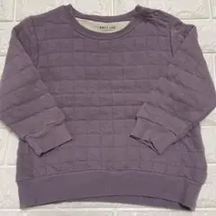 DAILY LINE キルティングトレーナー パープル