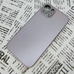 iPhone 14 ガラス背面シリコンケース [26]ラベンダー