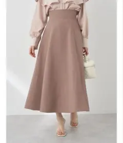 earth music&ecology バックレースアップスカート ブラウンS