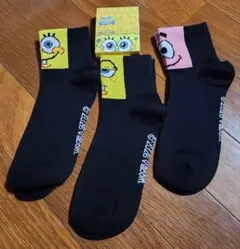 SpongeBob SquarePants ソックス 3足セット 23-25cm
