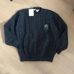 未使用　TRUSSARDI セーター　チャコールグレー　ウール　イタリア製