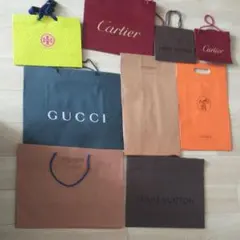 ハイブランド紙袋 まとめ売り9点