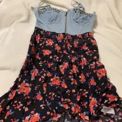 FOREVER 21 フラワープリント キャミワンピース L