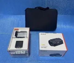 SONY FDR-AX40 4K ビデオカメラ 本体 バッテリー3個 ケース付き - メルカリ