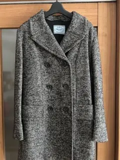 PRADA グレー ダブルブレストコートのサムネイル