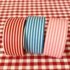 mt マスキングテープ ボーダー 3巻セット カモ井 マステ 廃盤 まとめ売り