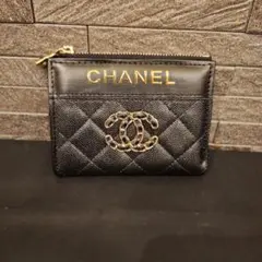 CHANEL ブラック ノベルティ二つ折り財布