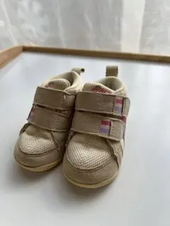 アシックス　ベビースニーカー　ベージュ　12.5㎝