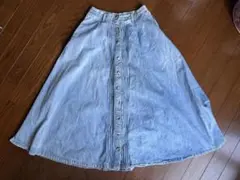 値下げ！BRAPPERS ライトブルーデニムフレアスカート