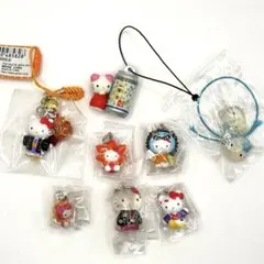 限定品　ハローキティ ストラップ　8個セットまとめ売り　レトロ2001