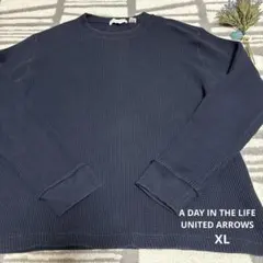 A DAY IN THE LIFE USAコットンクルーネックワッフルT XL