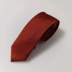 バルマン ネクタイ ソリッドタイ シルク オレンジ イタリア製 美品のサムネイル