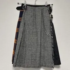 プリーツスカート ひざ丈スカート