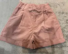 新品未使用 コーデュロイショートパンツ　110 ピンク