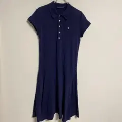 POLO RALPH LAUREN 半袖 ポロワンピース ネイビー M