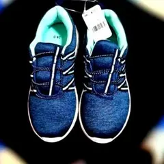 ネイビー スニーカー 24.0cm