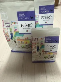 ELMO ドライフード 2kg×1袋、 400g ×4袋 成猫用 - メルカリ