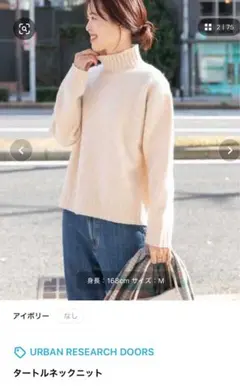 URBAN RESEARCH DOORS タートルネックニット