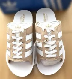【新品】adidas GAZELLE BEACH W ベージュサンダル25.5㎝