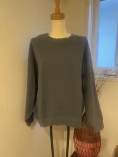 フリークスストア　ブルーグレー クルーネック 長袖スウェット　裏起毛