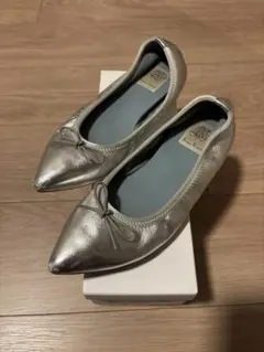 Emma Francis エマフランシス バレエシューズ 23.5cm シルバー