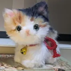 スチームパンク羊毛フェルト猫の置物 - メルカリ