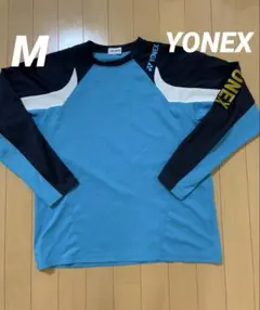YONEX 長袖シャツ Mサイズ 青/黒