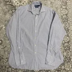 90s ラルフローレンRegent Classic Fitチェック柄　裾ポニー