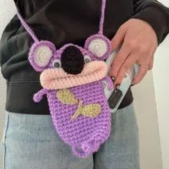 大人気☆再販 コアラ パクパクモンスター スマホショルダー ハンドメイド