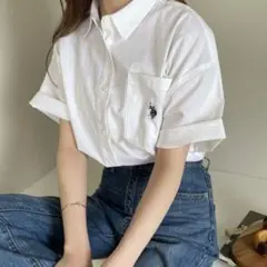 U.S.POLO ASSN.別注ハーフスリーブシャツXL美品