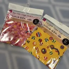 ちりめん風 はぎれ 小花柄 柄物 2枚セット