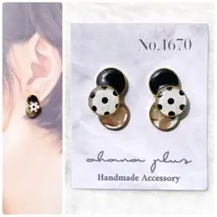 No.1670 ハンドメイドアクセサリー レジンピアス イヤリング