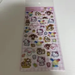 Sanrio characters ラメ入り樹脂もりシール　サンリオ