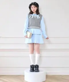 ハニーシナモン　ベストセットシャツワンピースのサムネイル