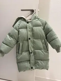 美品　グリーン ダウンコート サイズ100