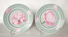 ⭐︎希少HERMESヴィンテージ⭐︎PIVOINES ROSES 芍薬　中皿　2枚 ⭐︎希少HERMESヴィンテージ⭐︎PIVOINES ROSES 芍薬 中皿 2枚 - メルカリ