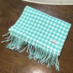 BEAUTY&YOUTH 緑のチェック マフラー