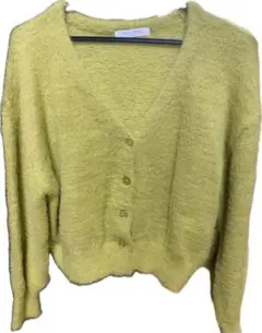 choco raffine ライトグリーン Vネック カーディガン