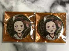 竈門禰豆子／干支 2025 巳年★箔押し缶バッジ（2点セット）／鬼滅の刃
