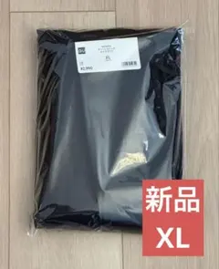 新品 GU ジーユー チノバレルレッグタックパンツ ブラック XL LL 黒