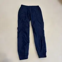 ユニクロ　裏起毛　パンツ　ネイビー