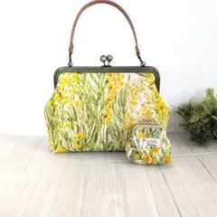 がま口バッグポーチ付き！