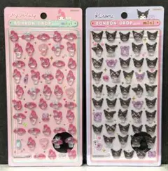 ボンボンドロップシール サンリオ ミニ クロミ マイメロディ ２種セット 正規品