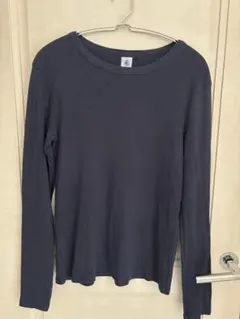 PETIT BATEAU 長袖 カットソー ネイビー Mサイズのサムネイル