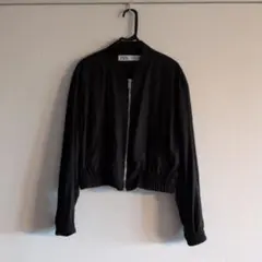ZARA ブラック ジップジャケット