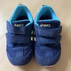 asics キッズスニーカー ネイビー ベルクロ