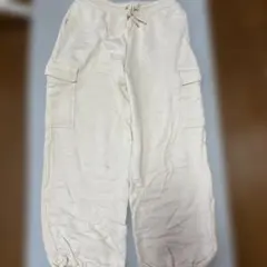 スウェット カーゴパンツ アイボリー