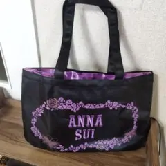 ANNA SUI 花柄トートバッグ 黒